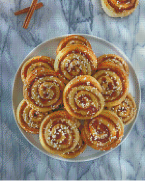 Swedish Cinnamon Roll Diamond Painting