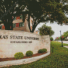 Texas State University Building Diamond Painting