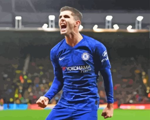 The American Christian Pulisic Chelsea Player Diamond Painting