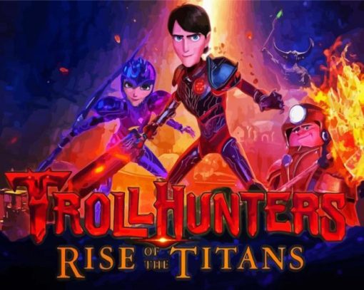 Trollhunters Rise Of The Titans Poster Diamond Painting