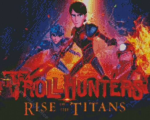 Trollhunters Rise Of The Titans Poster Diamond Painting