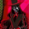 Vampire Girl With Black Hat Diamond Painting