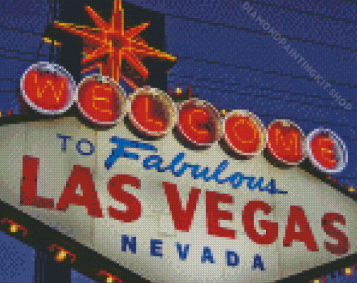 Welcome To Las Vegas Nevada Diamond Painting