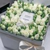 White Coco Chanel Roses Diamond Painting