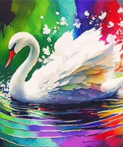 White Swan Diamond Painting