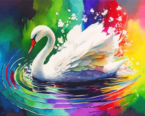 White Swan Diamond Painting