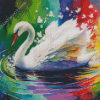 White Swan Diamond Painting