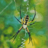 Yellow Garden Spider Diamond Painting