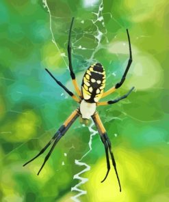 Yellow Garden Spider Diamond Painting