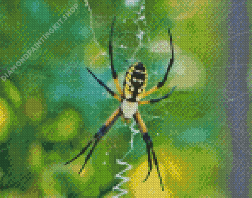 Yellow Garden Spider Diamond Painting