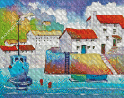 Aesthetic Harbour England Diamond Painting