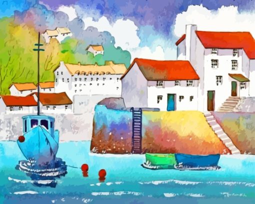 Aesthetic Harbour England Diamond Painting