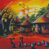 African Scene Art Diamond Painting