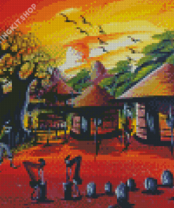 African Scene Art Diamond Painting