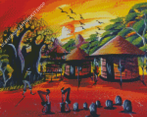 African Scene Art Diamond Painting