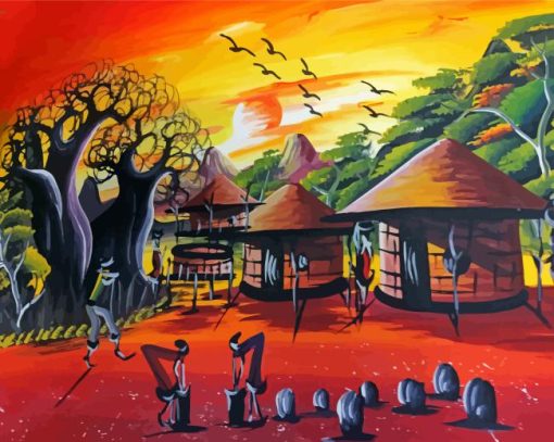 African Scene Art Diamond Painting