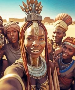 Africans Selfie Diamond Painting