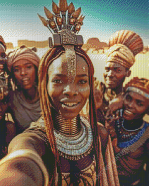 Africans Selfie Diamond Painting