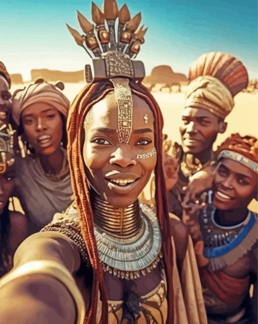 Africans Selfie Diamond Painting