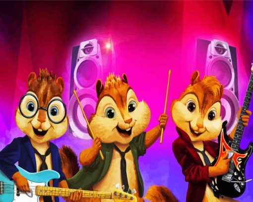 Alvin And The Chipmunks Band Diamond Painting