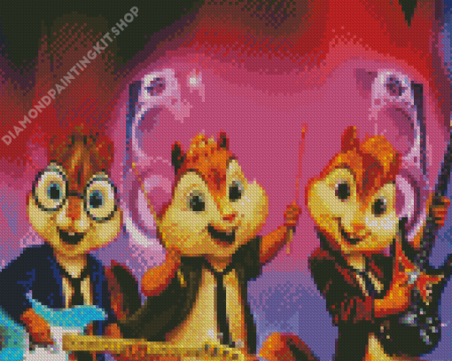 Alvin And The Chipmunks Band Diamond Painting