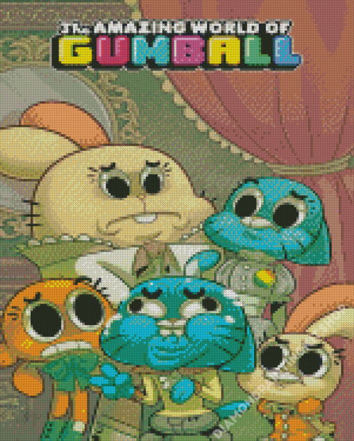 Amazing World Of Gumball Poster Diamond Painting