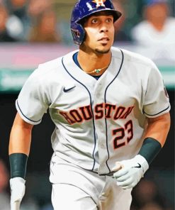 Astros Michael Brantley Baseballer Diamond Painting