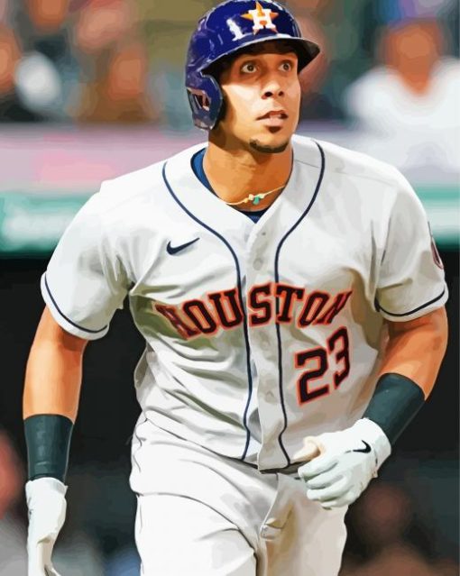 Astros Michael Brantley Baseballer Diamond Painting