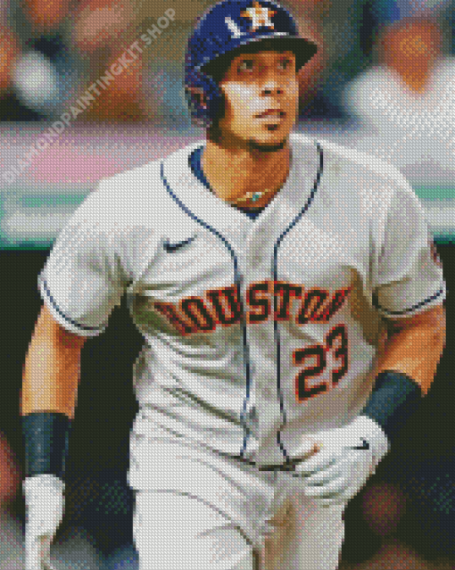 Astros Michael Brantley Baseballer Diamond Painting