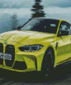 Bmw M4 On The Road Diamond Painting