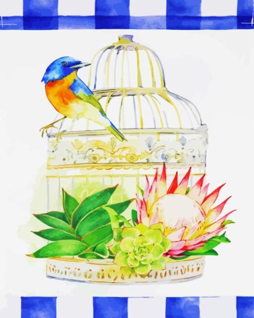 Birdcage Spring Diamond Painting