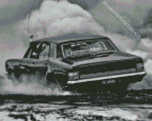 Black And White Ht Holden Car Diamond Painting