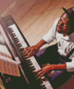 Black Man At Piano Diamond Painting