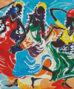 Black Women Dancing Art Diamond Painting