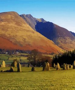 Blencathra Hill Landscape Diamond Painting