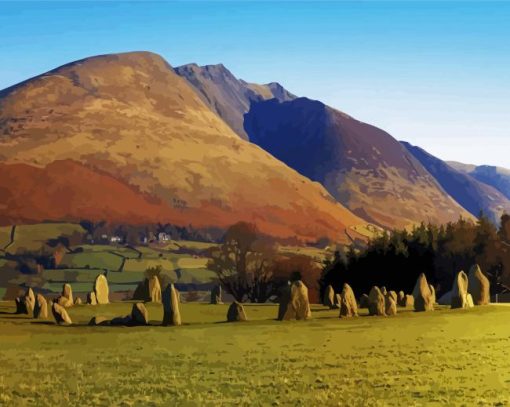 Blencathra Hill Landscape Diamond Painting