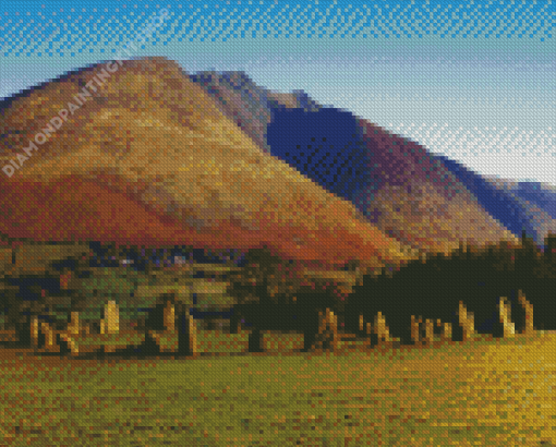 Blencathra Hill Landscape Diamond Painting