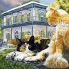 Cats In Hemingway House Diamond Painting