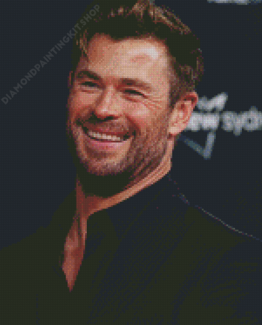 Chris Hemsworth Smiling Diamond Painting