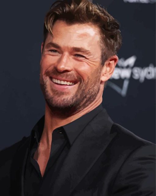 Chris Hemsworth Smiling Diamond Painting