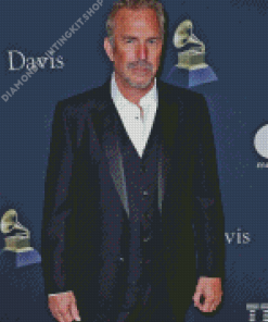 Classy Kevin Costner Diamond Painting