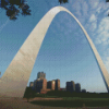 Close Up View Of The Gateway Arch Diamond Painting