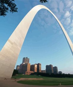 Close Up View Of The Gateway Arch Diamond Painting