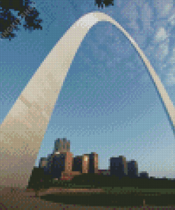 Close Up View Of The Gateway Arch Diamond Painting