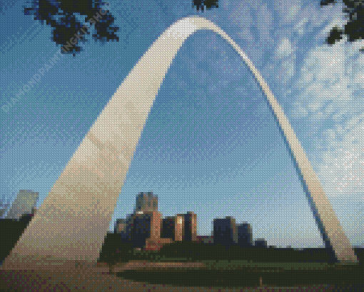 Close Up View Of The Gateway Arch Diamond Painting