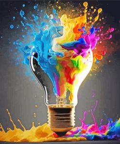 Colorful Light Bulb Diamond Painting