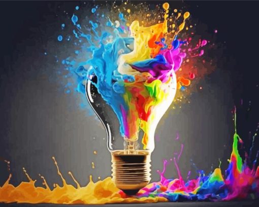 Colorful Light Bulb Diamond Painting