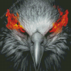 Eagle Fire Eyes Diamond Painting