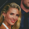 Elsa Pataky With Red Lipstick Diamond Painting