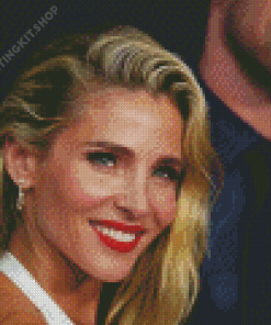 Elsa Pataky With Red Lipstick Diamond Painting